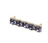 Hebilla de cordón de diamantes de imitación, clip decorativo para tenis, 2 unidades, talla única, Metal, No es una piedra preciosa