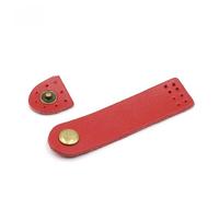 Hebilla de cuero con cierre Hebillas a presión de cuero 7,5 x 2 cm y botones for coser, varios juegos multicolores(Red,12 Sets)