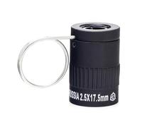 Hebilla de dedo de relación 2,5 portátil, impermeable, bolsillo monocular en miniatura para observar sellos de alto aumento