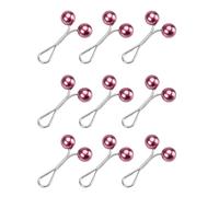 Hebilla de Fijación Ajustable Botones de Metal Jeans Tirar Hebillas de Cintura Sin Botones Para Ropa Cuentas Pernos De Seguridad Para Coser, rojo, Talla única