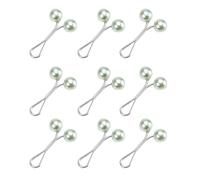 Hebilla de Fijación Ajustable Botones de Metal Jeans Tirar Hebillas de Cintura Sin Botones Para Ropa Cuentas Pernos De Seguridad Para Coser, verde, Talla única