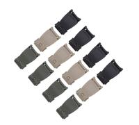 Hebilla de Fijación Conector de Correa para Mochila, 12 Piezas | Accesorio de Reemplazo para Cincha, Uso en Running y Montañismo, Plástico Acero Nylon, Pieza Única
