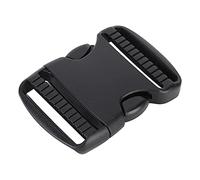 Hebilla de Liberación Rápida, 5 Hebillas de Correa de Mochila Lateral Ajustable Doble de Plástico para Manualidades de Repuesto para Pulseras Negras de 20 Mm de Ancho, Correas (32 mm)