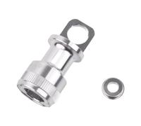 Hebilla de Liberación Rápida para Pedal de Bicicleta, Aleación de Aluminio, Fácil Instalación, Reemplazo para Almacenamiento- Plata