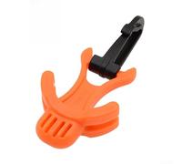 Hebilla de liberación rápida para soporte de pulpo para asegurar la tapa de la boquilla en el regulador secundario, parte amarilla del equipo de buceo ABS (naranja fluorescente)