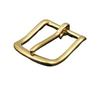 Hebilla de medio broche con un solo pasador, Hebilla de cinturón latón macizo con barra final, medio Pin for correa bolso cuero, tamaños múltiples(38mm)