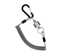 Hebilla De Metal De Cuerda De Alambre De Acero, Llavero De Acero Inoxidable - Carabinador De Succión Magnética Telescópica | Llavero Anti-perdido Multiusos Para Montañismo, Exploración De A