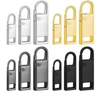 Hebilla de metal de repuesto para bolsa de viaje y maleta, material de aleación con instalación de herramientas y resistencia a la corrosión de larga duración (negro S)