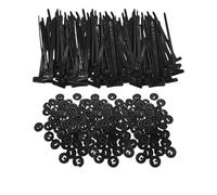 Hebilla de nailon for bridas de cables, universal, autoblocante, con cierre de cremallera, bandas de sujeción for reparación de automóviles, accesorios for bridas.(50 Sets (100pcs))