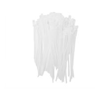 Hebilla de nailon para bridas. Bridas for cables con orificio de tornillo de nailon, organizador de oficina autoblocante reutilizable, Blanco/Negro, 100/200 Uds.(White-a,200PCS)