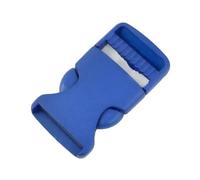 Hebilla de plástico de liberación rápida, Cierre de Correa de 15-25 mm para Bolsos, Cinturones, Collares de Mascotas y proyectos de Manualidades.,Azul,15 mm - 20 Piezas