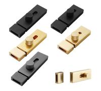 Hebilla de puerta aleación aluminio, cerrojo antirrobo, cerradura granero, pestillo ventana(B3,3 inch)