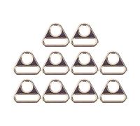 Hebilla deslizante ajustable de 10 pcs, cierre de ajuste de colorido de colorido hebillas portátiles portátil hardware liviano para bolso de bolso (Color de níquel blanco) (Oro rosa) (Oro claro)