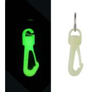 Hebilla giratoria de una sola cabeza diseñada para la organización de equipos de buceo con funcionalidad que brilla en la oscuridad y rotación completa de 360 grados