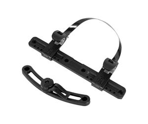 Hebilla lateral para bicicleta, hebilla de gancho portátil para lateral de | bicicleta, rotación de 360 grados, equipo de fijación para bolsas de bicicleta, bolsas de estante trasero, ligeras