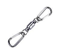 Hebilla Magnética de Pesca,Imán Hebilla Pesca con Mosca Hebilla Colgar Pesca Cierre de Red Magnética Colgando Titular Cordón Clip Mosquetones Llavero Gancho Accesorios de Pesca(Plata Doble)