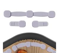 Hebilla magnética para freidora de aire, juego de hebillas de papel pergamino magnéticas, accesorio de cocina para cocinar de forma segura, evita que el papel cubra los alimentos