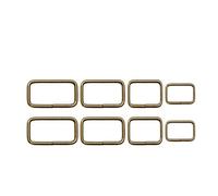 Hebilla Mochila 10 Piezas/lote De Hebillas De Metal Ajustables Rectangulares Con Forma De D For Cinturón, Pasador De Rodillo For Mochilas, Hebillas For Bolsos(Square-Bronze,Inner diameter-38mm)