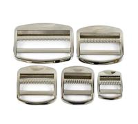 Hebilla para Cinturones 2/4 piezas de 19/25/32/38/50 mm, hebillas ajustables for correas mochila, cierre deslizante, hebilla cinturón, accesorio gancho triple deslizamiento for ropa(Silver,25mm-4Pcs)