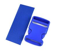 Hebilla para Correa de Mochila de 20-38 mm, Cierre de Cinta de Nailon, Hebillas de liberación de plástico,Azul - 5 Piezas de Hebilla,38 mm - 5 Metros