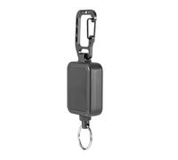 Hebilla retráctil para colgar con cuerda fácil de tirar para DJI Pocket 3, cordón ajustable anticaída de 80 cm con conector de tornillo de 1/4, accesorio de cámara de metal ABS negro para uso rápido