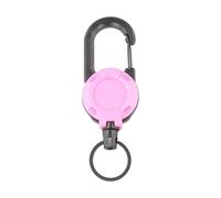 Hebilla telescópica para mochila, hebilla para colgar llaves antipérdida, 1 unidad, accesorios de mochila, carrete retráctil para llaves, soporte de tarjeta de identificación, llavero con clip para