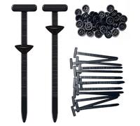 Hebilla Universal para Bridas de Nailon, Abrazaderas Plastico, Soporte de Nailon Autoblocante Resistente con Cierre Automático para Automóviles, Hogar, Reparaciones y Maquinaria (50 Juegos)