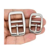 Hebillas Cinturon Hombre Hebilla de cinturón ajustable acero inoxidable 5 piezas, hebilla pasador doble barra, deslizador triple deslizamiento, accesorios arnés cabestro caballo, correa(20mm)