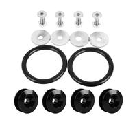 Hebillas de anillo de refuerzo para parachoques delantero de liberación rápida R Truk (negras)