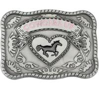 Hebillas de cinturón for hombre, hebillas de cinturón de repuesto, hebillas de cinturón de vaqueros occidentales 1 pieza de hebilla de cinturón de aleación de vaquera de estilo occidental, hebillas de