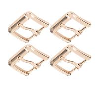 Hebillas de cuero: 4 piezas de 20 mm, hebilla de pasador de cinturón resistente de una sola punta para correa de cuero, accesorios de bricolaje de repuesto(Oro)
