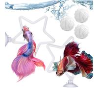 Hebillas de pescado dinámicas, de juego estimulante del hábitat, función de ejercicio con anillos de alimentación, kit de desarrollo de habilidades cognitivas, de agua con concepto