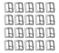 Hebillas de Rodillo de Metal 20PCS Hebilla de Cinturón 25mm Hebillas Correas DIY Metal Ajustable Hebilla Deslizante Hebillas Metálicas Deslizantes Hebillas para Hacer Bolsos Accesorios de Bricolaje