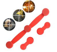 Hebillas de silicona para freidora, juego de soporte magnético para freidora, accesorio de cocina de silicona de fijación rápida para forro de pergamino, evita que el papel se queme