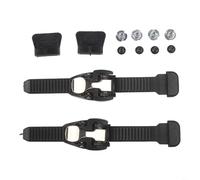 Hebillas de trinquete con correa de rodillo ajustable, mecanismo de bloqueo seguro de 150 mm para patines en línea y de hielo, piezas de repuesto de plástico resistentes a la abrasión para equipo de