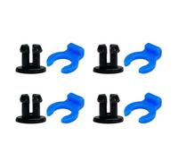 Hebillas de tubo Bowden de PTFE con clip de acoplamiento de 4 mm, accesorios neumáticos para impresoras 3D, 4 pares