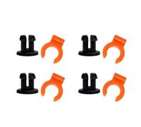 Hebillas de tubo Bowden de PTFE con clip de acoplamiento de 4 mm, accesorios neumáticos para impresoras 3D, 4 pares