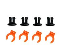 Hebillas de tubo Bowden de PTFE con clip de acoplamiento de 4 mm, accesorios neumáticos para impresoras, 4 pares de hebillas de garra de tubo Bowden