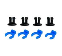 Hebillas de tubo Bowden PTFE con clip de acoplamiento de 4 mm, accesorios neumáticos para impresoras 3D, 4 pares de conectores de tubo PTFE