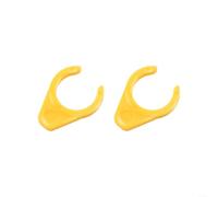 Hebillas protectoras compatibles con Brompton para pedales de bicicleta en un práctico juego de dos unidades (amarillo)