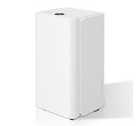 Hebitod Deshumidificador eléctrico de 16 l/día, deshumidificador eléctrico para habitaciones de hasta 30 m² con indicador LED, manguera de drenaje, ultrasilencioso, temporizador 24 h, deshumidificador