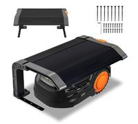 Hebitod Garaje para robot cortacésped, plegable, garaje para robot cortacésped, 72 x 56 x 36 cm, fácil montaje, con patas de metal, protección contra rayos UV, lluvia y granizo