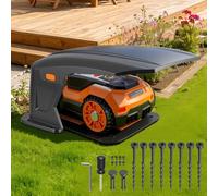 Hebitod Garaje plegable para robot cortacésped, estación de carga compatible, cubierta protectora para robot cortacésped, accesorios para robot cortacésped, sin bloqueo de señal, protección UV, contra