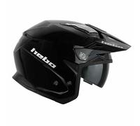 Hebo Casco de moto Zone 5, negro, certificado ECE 22-06