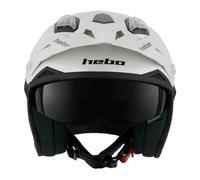 Hebo CASCO ZONE 5 Casco de motocicleta, blanco, certificado ECE