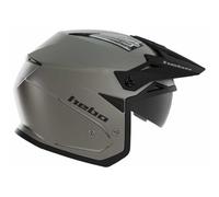 Hebo CASCO ZONE 5 DUO - Casco gris, certificado ECE 22-06, 1220 g, material ABS