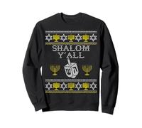 Hebreo Shalom Yall Judía Paz Sea Contigo Hanukkah Menorah Sudadera
