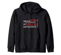 Hebreos 12:1 Run with Endurance The Race Religious Inspired Sudadera con Capucha