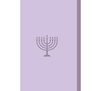 Hebrew Journal Notebook: Wide Ruled Lined 6x9 Pages for Study and Daily Reflections | A Lavender-Toned Hanukkah Menorah | For Teachers, Women, Prayer | Also for Left-Handed and Right-to-Left Writing