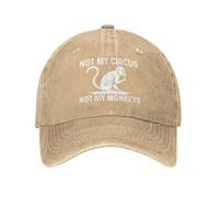 HEBUOUI Gorra de béisbol Unisex Transpirable Not My Circus Not My Monkeys Sombrero para Hombre Gorras de béisbol Funny Hats Regalo al Aire Libre